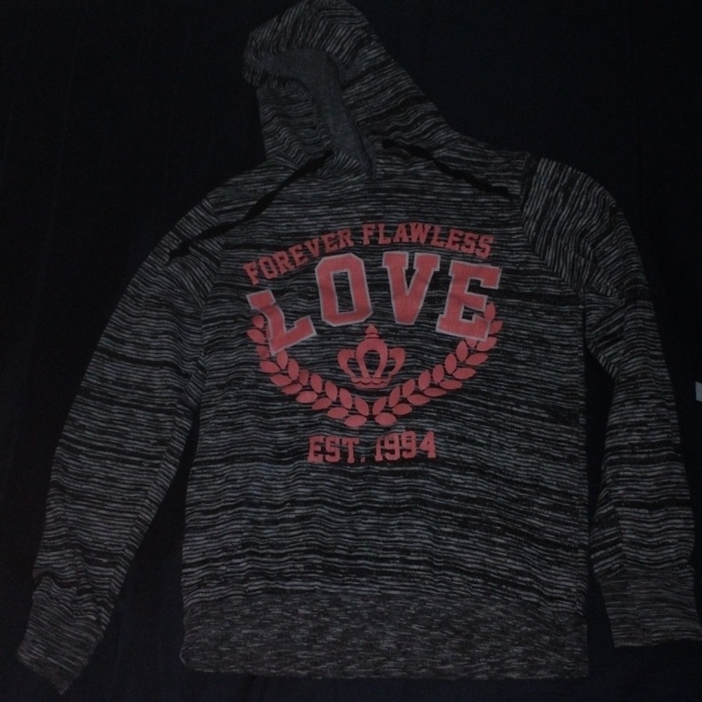 Grey/Pink Hoodie